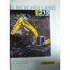 NEW HOLLAND E215 KOBELCO RAUPENBAGGER BAGGER PROSPEKT SALES BROCHURE ENGLISCH #1 small image