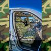 Black Duck Camo Canvas Seat Cover Kobelco Dynamic Acera Excavator DRIVER with KA #2 small image