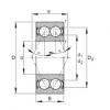 FAG bearing mcgill fc4 Angular contact ball bearings - 3008-B-2RS-TVH