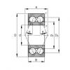 FAG ntn flange bearing dimensions Angular contact ball bearings - 3306-BD-XL #4 small image