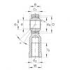 FAG 7218 b mp fag angular contact bearing 90x160x30 Rod ends - GIKL8-PB #4 small image