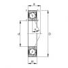 angular contact ball bearing installation B7002-E-2RSD-T-P4S FAG