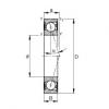 angular contact ball bearing installation B7007-C-2RSD-T-P4S FAG