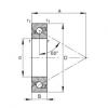 FAG ntn flange bearing dimensions Axial angular contact ball bearings - 7602012-2RS-TVP #3 small image