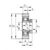 FAG bearing nsk ba230 specification Radial insert ball bearings - PE25-XL #5 small image