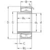 spherical roller bearing axial load 239/900-K-MB-W33+AH39/900 NKE