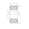 angular contact thrust bearings 30/5-2RS CX #5 small image