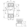 angular contact thrust bearings 3203-B-TVH FAG