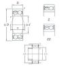 angular contact thrust bearings 5208ZZ KOYO