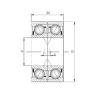 angular contact ball bearing installation 7306 B-UX CX