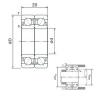 angular contact thrust bearings 7001CDF NACHI #5 small image