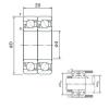 angular contact thrust bearings 7002CDT NACHI #5 small image