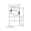 tapered roller dimensions bearings 33017 Timken #1 small image