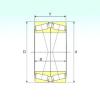 tapered roller dimensions bearings 33018/DFC150 ISB