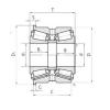 tapered roller dimensions bearings 57518/TR1312/IYD KOYO