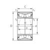 tapered roller bearing axial load DT408044 KBC