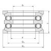 thrust ball bearing applications 54205U+U205 CX