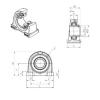 Bearing housed units UCPAE208 SNR