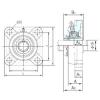 Bearing housed units UKF206+H2306 NACHI