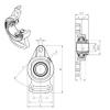 Bearing housed units UKFA209H SNR