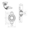 Bearing housed units UKFLE210H SNR