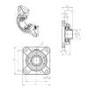 Bearing housed units USFE205 SNR