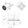 linear bearing shaft LMKM13UU Samick #1 small image