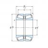 DOUBLE ROW TAPERED ROLLER BEARINGS NSK 1000KBE1101+L