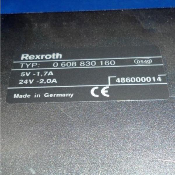 REXROTH SE301 TIGHTENING CONTROLLER 0 608 830 160 *kjs* #3 image