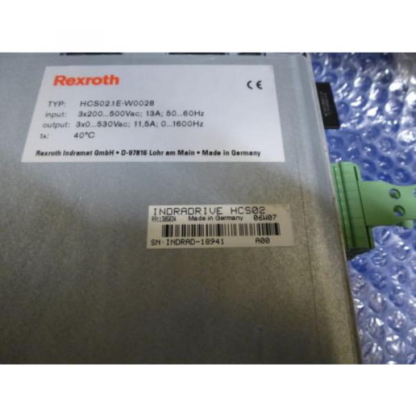 Bosch Rexroth Indramat HCS02.1E-W0028 mit Speicherkarte #8 image