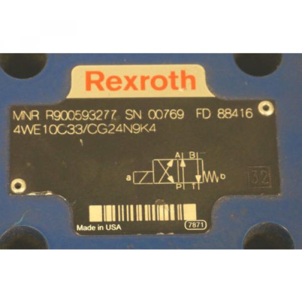 NEW REXROTH 4WE10C33/CG24N9K4 DIRECTIONAL CONTROL VALVE R900593277 #4 image