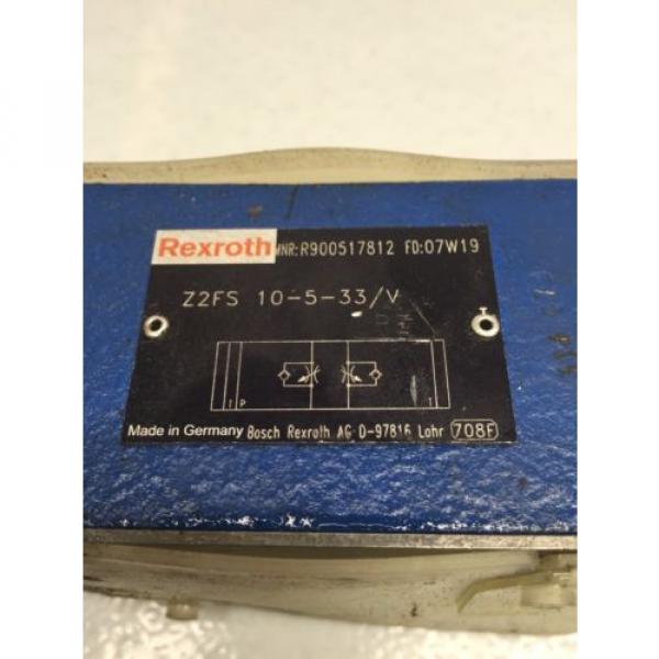 Rexroth Z2FS-10-5-33/V D05 Hydraulic Dual Flow Valve (B49) #2 image