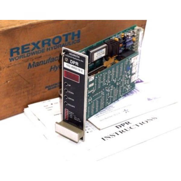 NEW REXROTH 102-WRE10-E AMPLIFIER CARD W/ SOFTWARE DPR-10 ,102WRE10E #1 image