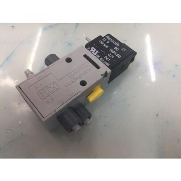 REXROTH R432008662 P-026641-004 4way Single Solenoid 12V DC Pneumatic Valve #2 image