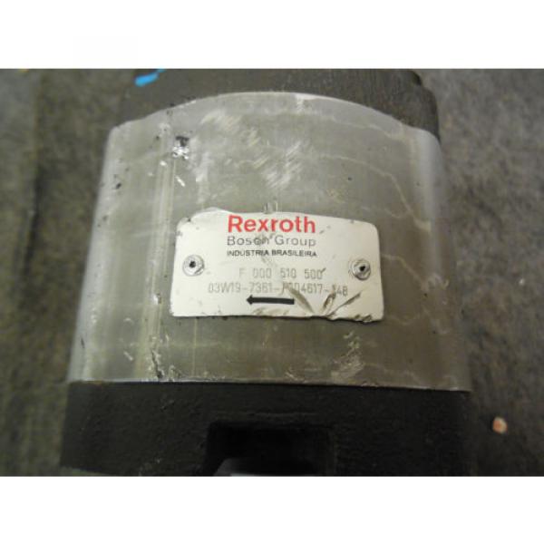 NEW REXROTH GEAR PUMP # F000510500 # 03W19-7361-P104617-148 #3 image