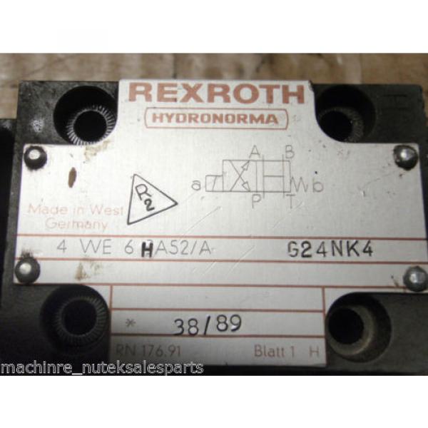 Rexroth Solenoid Oper. Valve 4WE6HA52/AG24NK4  GU35-4-A-339 4WE6HA #4 image