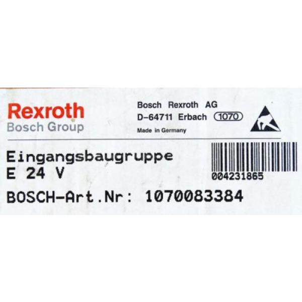 BOSCH Rexroth E 24V E24V Nr. 1070083384 Eingangsbaugruppe -unused/OVP- #3 image