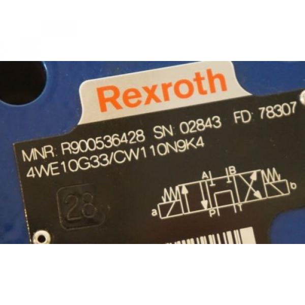 NEW REXROTH 4WE10G33/CW110N9K4 DIRECTIONAL VALVE #2 image