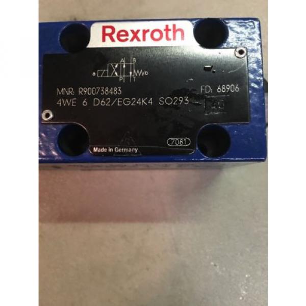 Rexroth 4WE 6 Y62/EG24K4 SO293 W/ Free Shipping #2 image