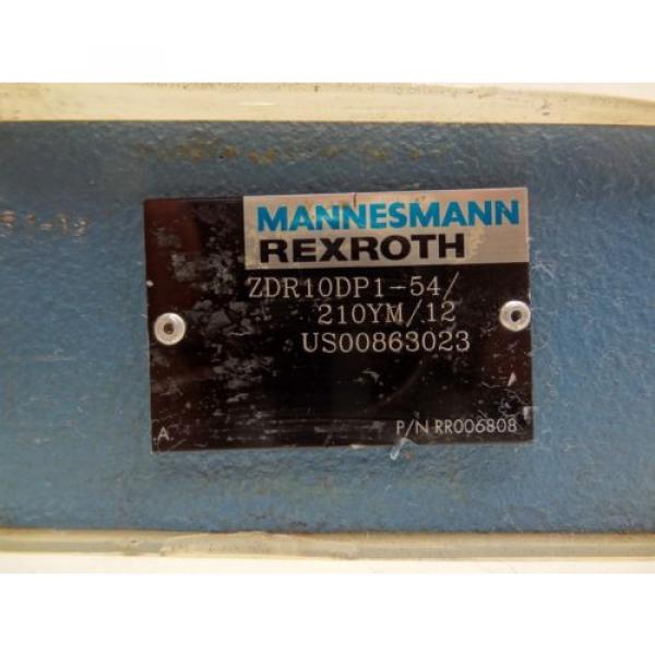 REXROTH ZDR10DP1-54/210YM/12 HIGH PRESSURE REDUCING VALVE P/N: RR006808 #6 image