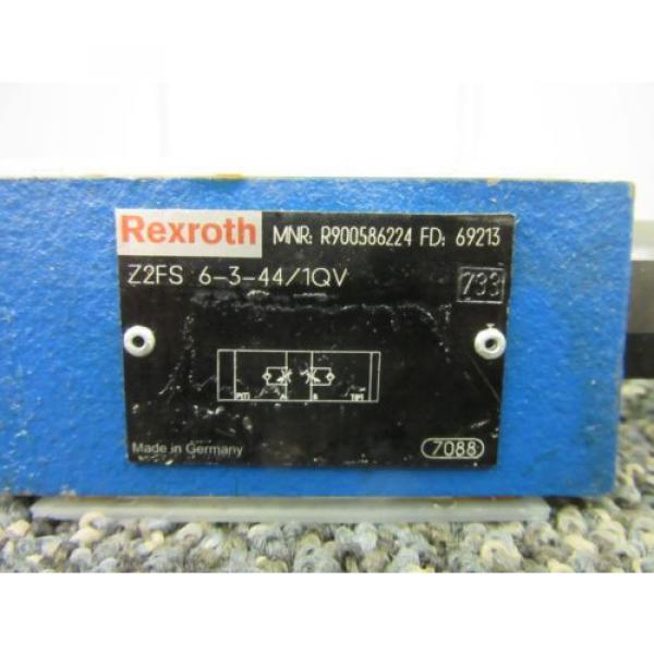 REXROTH BOSCH SANDWICH THROTTLE CHECK VALVE Z2FS R900586224 KEYED FLOW NEW #2 image