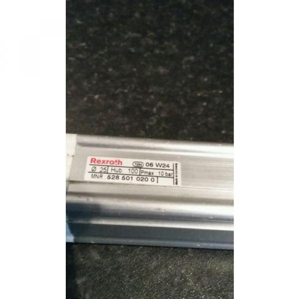 BOSCH REXROTH PNEUMATIC CYLINDER 5285010200 25MM BORE X 100MM STROKE USED ITEM #4 image