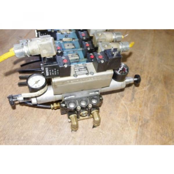 Rexroth Ceram 6-Valve Air Control Manifold Assembly w/ Regulators *FREE SHIP* #9 image