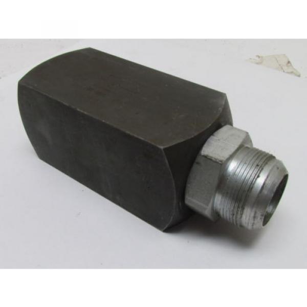 Rexroth Hycon 45/84 Carbon Steel 1-1/2&#034; Check Valve Hydraulic 1-7/8x12 Thread #6 image