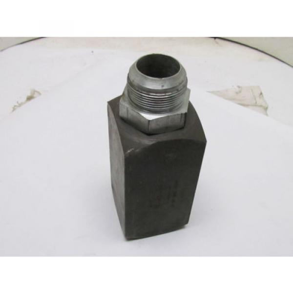 Rexroth Hycon 45/84 Carbon Steel 1-1/2&#034; Check Valve Hydraulic 1-7/8x12 Thread #7 image