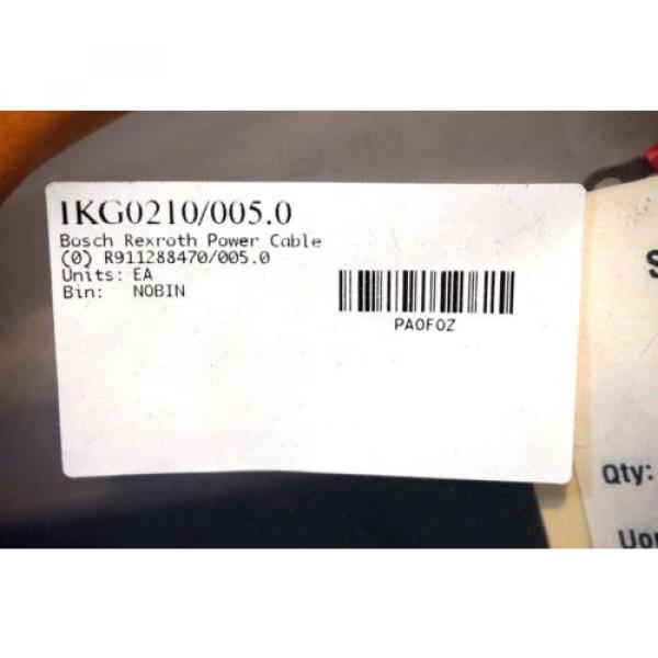 NEW BOSCH REXROTH IKG0210 / 005.0 POWER CABLE R911288470/005.0 IKG02100050 #2 image