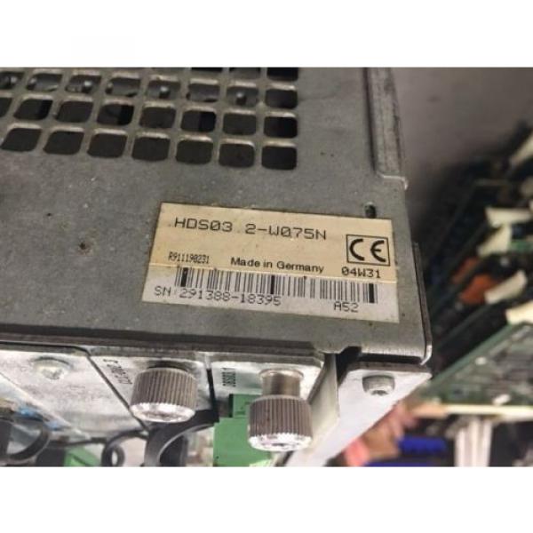 Indramat Rexroth Servo Drive, HDS03.2-W075N, w /DSS02.1, CLC-D02.3, DBS03.1 Used #6 image