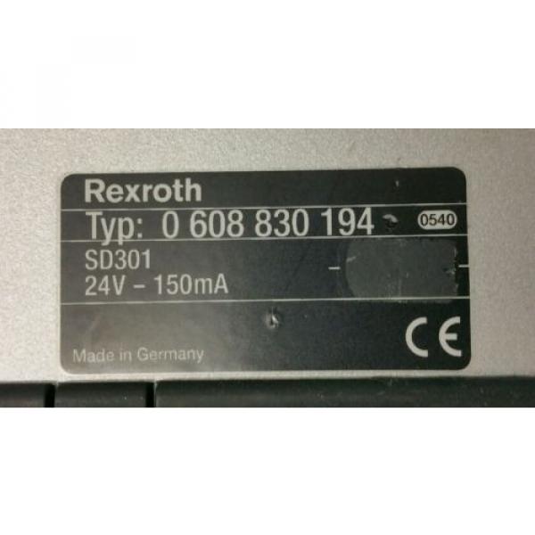 Bosch Rexroth SD 301 Panel 0 608 830 194 SD301 0608830194 #3 image