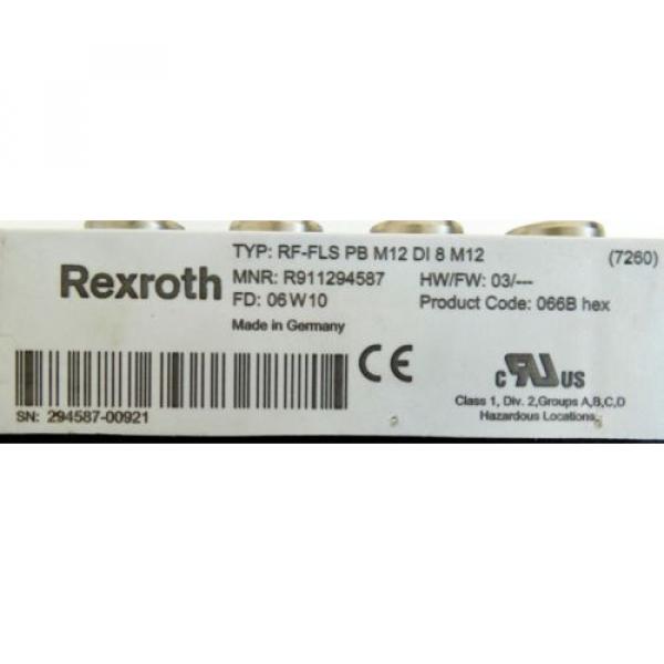 Rexroth PB DI8 RF-FLS PB M12 DI 8 M12 MNR. R911294587 -used- #3 image