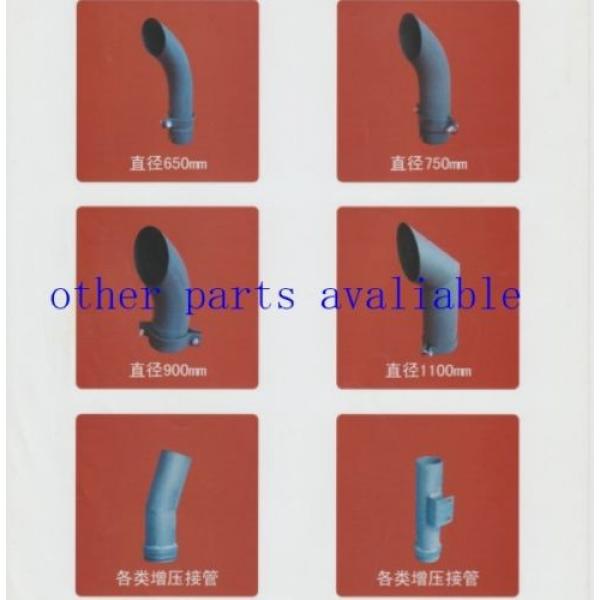 6D34 TUBE,PIPE EXHAUST FITS KOBELCO SK200-6 SK200-6E SK210-6 SK230-6E SK230-6 #11 image